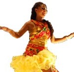 Participante de Reina de Llamadas bailando Martín Atme IMM
