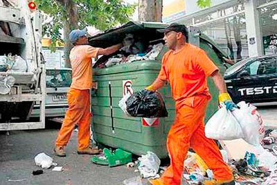Recolectores de basura en Montevideo, Uruguay