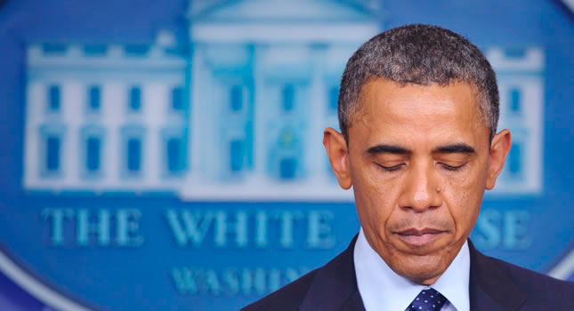 El presidente Barack Obama en conferencia tras las explosiones del maratón de Boston