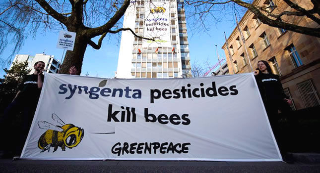 Protesta de Greenpeace en Suiza