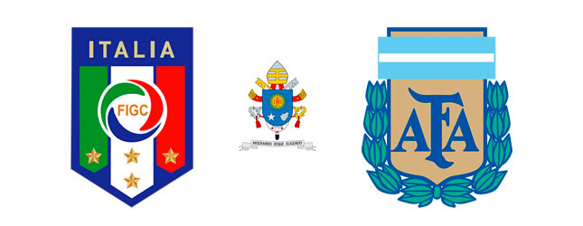 Partido amistoso entre Italia-Argentina para homenajear al Papa Francisco
