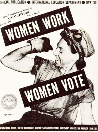 Mujeres trabajan, mujeres votan