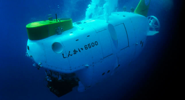 Shinkai 6500, submarino japonés en el que se hizo el descenso