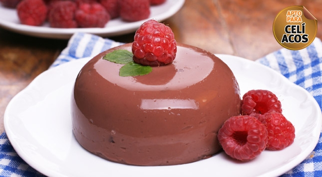 Flan de chocolate y canela Flan de chocolate y canela