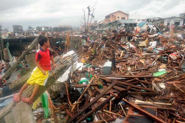 Destrozos-Filipinas-tifón-AFP