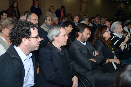 Los arquitectos del Memorial presentes en la declaración