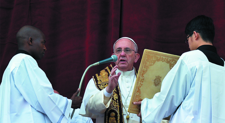 Papa Francisco en su homilía de Navidad / Foto: Alberto Pizzoli - AFP
