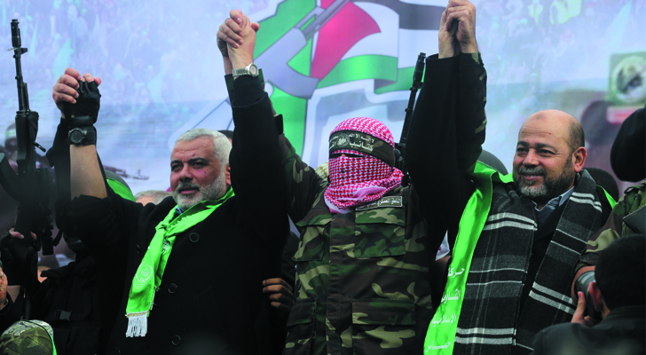 Partidarios de Ezzedine Al-Qassam, el brazo armado de Hamas. / Foto: Mahmud Hams - AFP