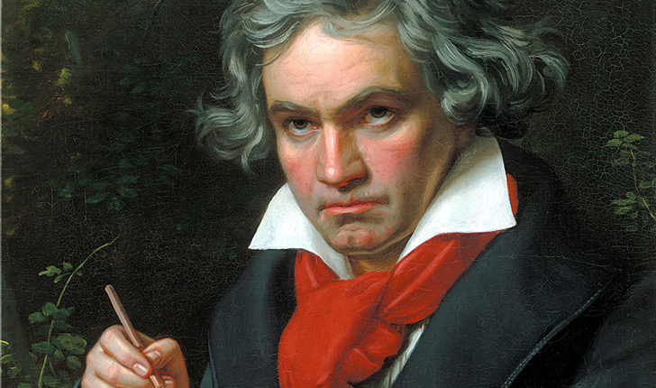 Los marcados ritmos y sus irregularidades, en las obras magnas de Beethoven, aparecen así como producto más allá de las emociones sentidas por el genio. / Foto: Wikimedia Commons