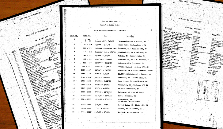 Blue Book 12.628 supuestos avistamientos fueron catalogados en el "Proyecto Libro Azul", pero solo 701 no fueron refutados.