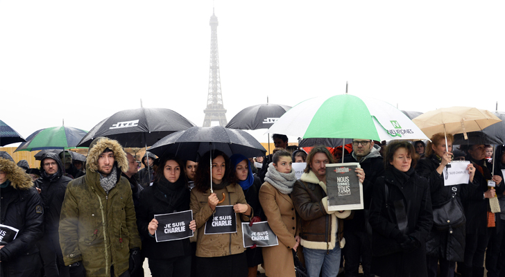 Protestas en todo el mundo condenan el atentado contra Charlie Hebdo / Foto: Bertrand Guay - AFP