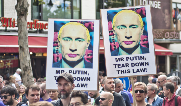 Putin ha emprendido una especie de lucha contra las personas sexualmente diversas. / Foto: Marco Fleber
