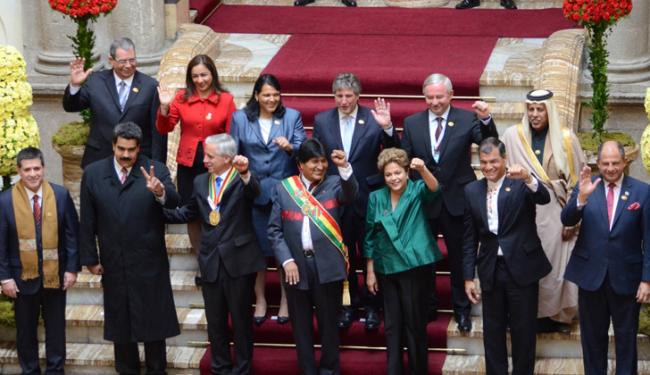 Varios mandatarios asistieron a la toma de posesión de Evo Morales en Bolivia. / Foto: Presidencia de Bolivia - AFP