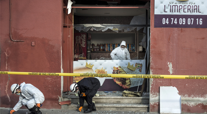 Un restaurante de kebabs fue arrasado en otro atentado ligado al de Charlie Hebdo / Foto: JEAN-PHILIPPE KSIAZE - AFP