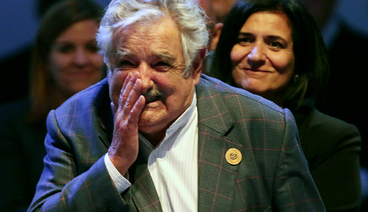 Mujica volvió sobre su discurso de evitar el consumismo desenfrenado y el capitalismo. 