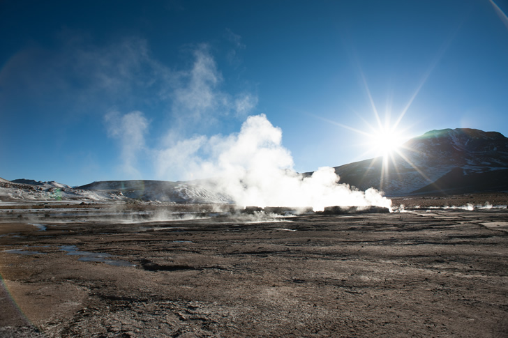 Campo de 80 Géisers de Tatio en Chile