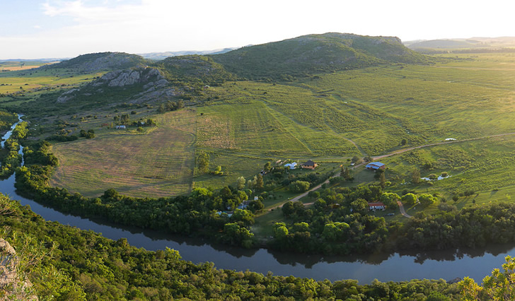 Laguna de los Cuervos en Uruguay