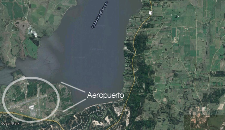 En el momento crítico del accidente, la aeronave trató de aterrizar sobre la el agua y se estrelló. / Foto: Google Maps.
