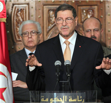 Habib Essid, Primer Ministro de Túnez, condenó el atentado categóricamente en una conferencia de prensa. / Foto: Arbi Soussi - AFP