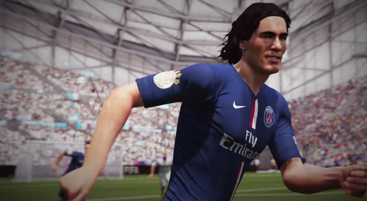 Cavani en el trailer del FIFA 16 mostrado en el E3 / Foto: Electronic Arts