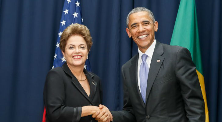 Dilma Rousseff llega a Estados Unidos, para entrevistarse con Barack Obama e intentando superar el espionaje de que ha sido objeto por la Inteligencia de Washington/ Foto: AFP