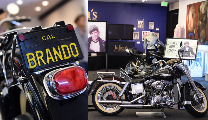 La motocicleta de Brando está valorada entre los 250.000 y 420.000 dólares. Fotos: Frederic J. Brown - AFP.