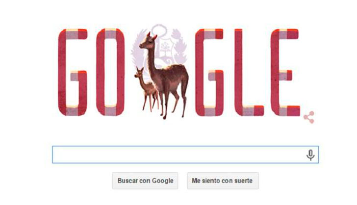 Google dedica doodle al Día de la Independencia de Perú