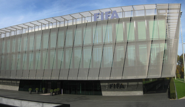 Oficinas centrales mundiales de la FIFA, en Zurich, Suiza. Foto: Ed Coyle. 