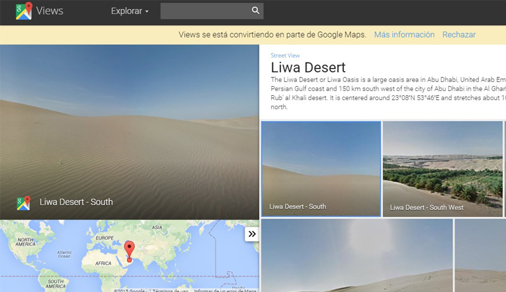 El mapeo de Google Street View ha alcanzado lugares sin precedentes. Foto: Google Maps. 
