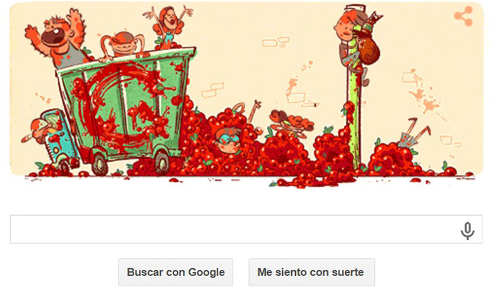 google doodle tomatina españa