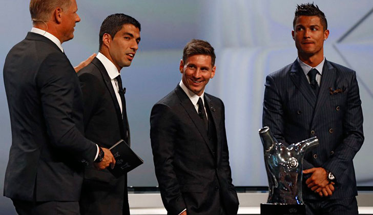 Messi se quedó con el premio al Mejor Jugador de Europa. Foto: Valety Hache - AFP 