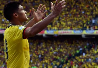 Colombia le ganó 2 a 0 a Perú. Foto: AFP