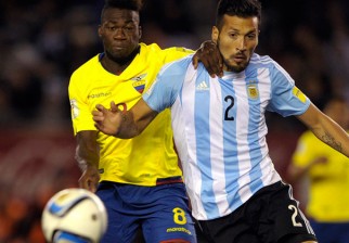Ecuador sorprendió y el ganó 2 a 0 a Argentina . Foto: AFP