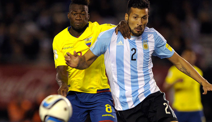 Ecuador sorprendió y el ganó 2 a 0 a Argentina . Foto: AFP