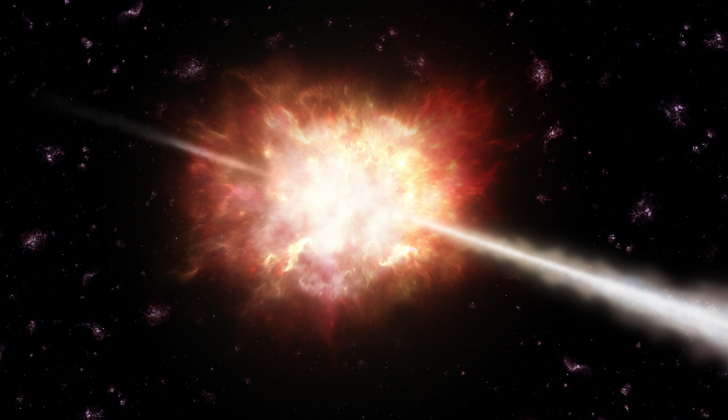 Representación de una estrella en explosión. Foto: Wikimedia Commons. 