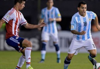 Paraguay y Argentina igualaron sin goles en Asunción. Foto: AFP