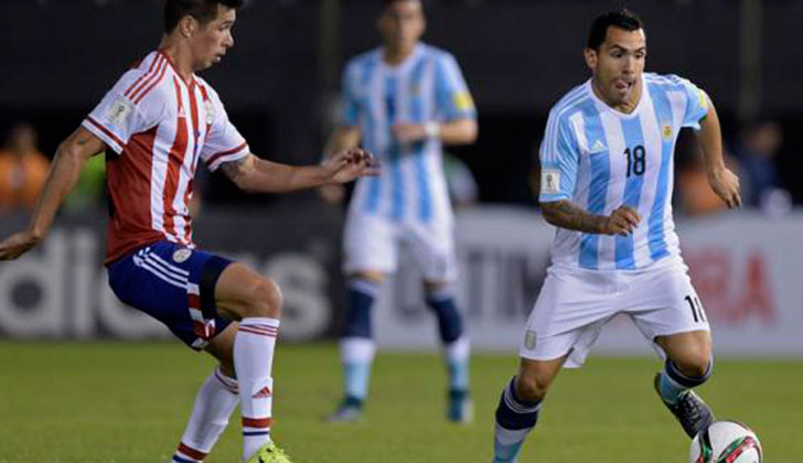Paraguay y Argentina igualaron sin goles en Asunción. Foto: AFP