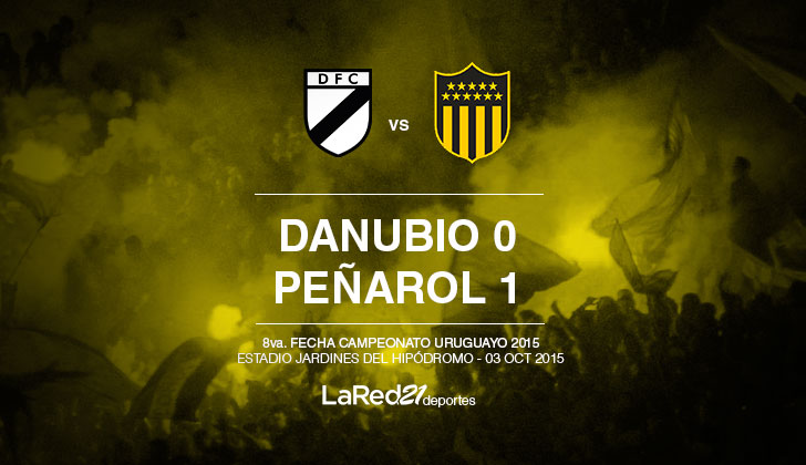 Peñarol le ganó 1 a 0 a Danubio en Jardines.