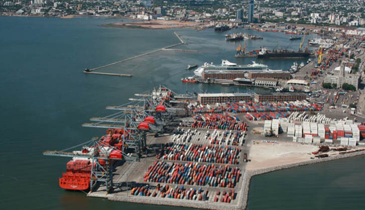 Puerto de Montevideo. Foto: ANP.