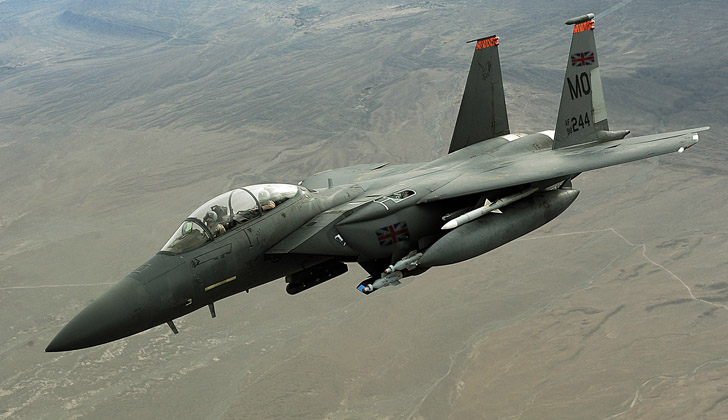 Avión F-15E. Foto con fines ilustrativos. 