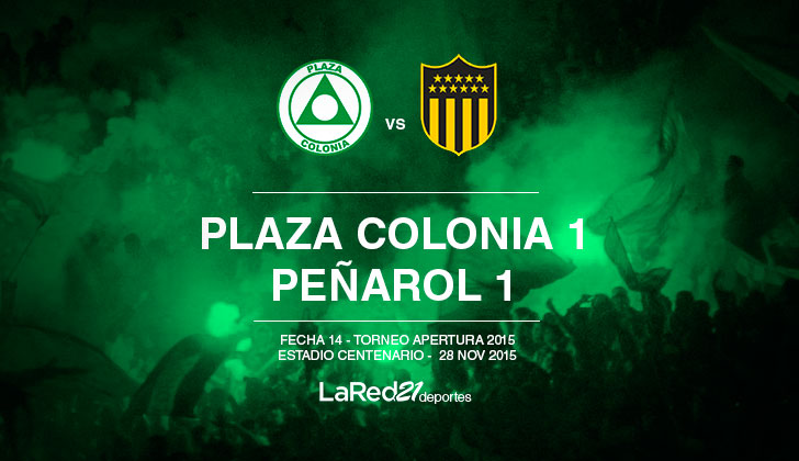 Peñarol empató con Plaza Colonia y sigue demorando su camino al título . 