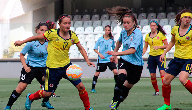 La selección femenina sub 20 cayó ante Colombia y se despidió del Sudamericano . Foto: Conmebol