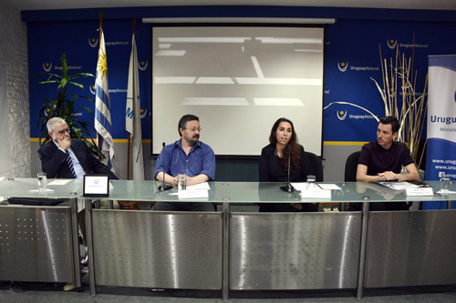 De izq. a der.: Benjamín Liberoff, Luis Mardones, Laura Bardier y Martín Craciun.