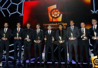 Premio a los mejores de la Liga de España 2014/2015. Foto: laliga.es