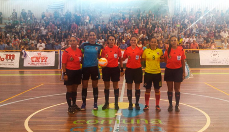 La selección uruguaya de Futsal femenino es vicecampeona de América . Foto: @AUFfemenino