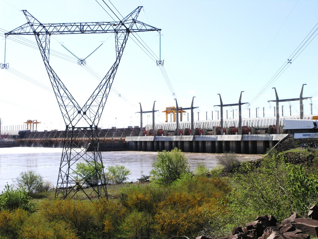 Represa hidroeléctrica Salto Grande. Foto: Uruguay Educa. 
