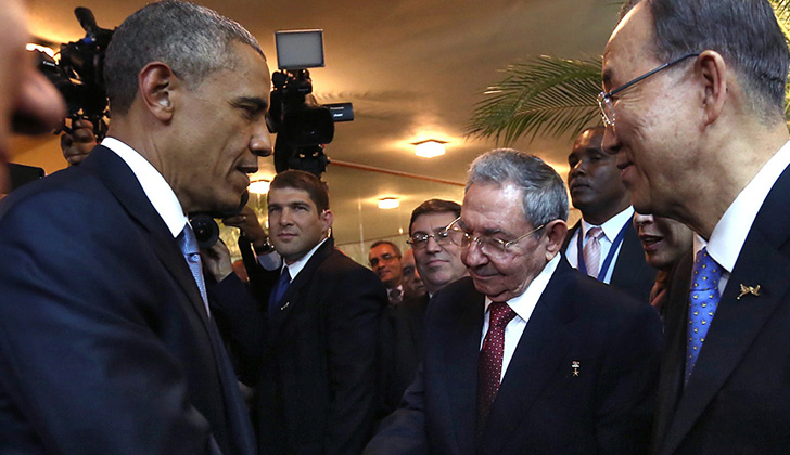 Obama y Castro ya se han encontrado en otras instancias, luego del restablecimiento de las relaciones comerciales entre ambas naciones. Foto: Wikimedia Commons. 