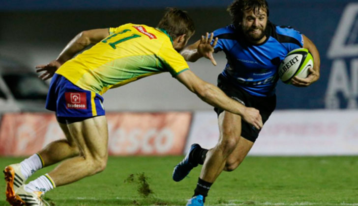 Los Teros vencieron a Brasil por la Américas Rugby Championship. Foto:  ‏@RugbyUruguay  