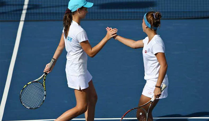 Uruguay venció a Bahamas en tenis femenino. Foto: Fed Es