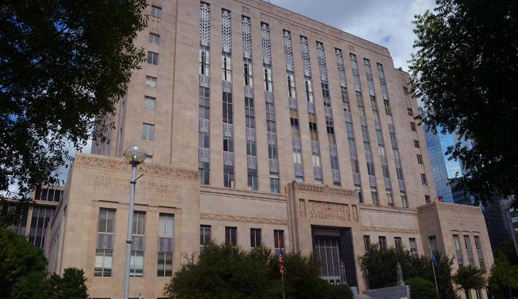 Edificio de la Corte de Justicia de Oklahoma. Foto: Wikimedia Commons. 